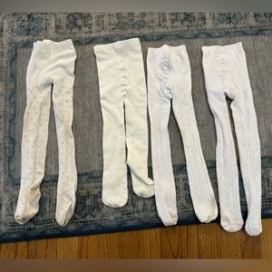 4 pair girls tights